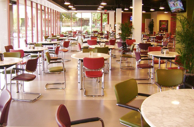 stonblend gsi flooring in cafeteria